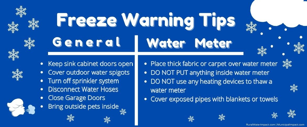 Freeze warning tips